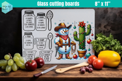 Christmas Kitchen conversion chart, Glass Cutting Boards Product Image 1