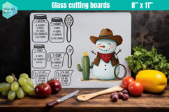Christmas Kitchen conversion chart, Glass Cutting Boards Product Image 1