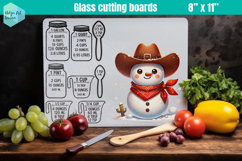 Christmas Kitchen conversion chart, Glass Cutting Boards Product Image 1