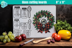 Christmas Kitchen conversion chart, Glass Cutting Boards Product Image 1