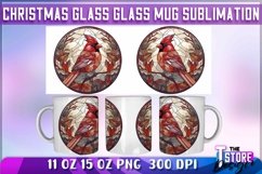 Christmas Glass Mug Sublimation | 11 oz 15 oz Mug Design Product Image 1