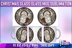 Christmas Glass Mug Sublimation | 11 oz 15 oz Mug Design Product Image 1