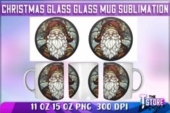 Christmas Glass Mug Sublimation | 11 oz 15 oz Mug Design Product Image 1
