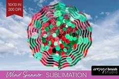 Glitter Christmas Wind Spinner PNG - Faux Seqiun Sublimation Product Image 1