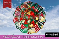 Glitter Christmas Wind Spinner PNG - Faux Seqiun Sublimation Product Image 1