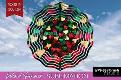 Glitter Christmas Wind Spinner PNG - Faux Seqiun Sublimation Product Image 1