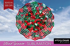 Glitter Christmas Wind Spinner PNG - Faux Seqiun Sublimation Product Image 1