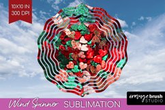 Glitter Christmas Wind Spinner PNG - Faux Seqiun Sublimation Product Image 1
