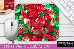 Glitter Christmas Mouse Pad Sublimation - Faux Seqiun PNG Product Image 1