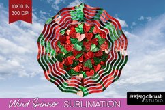 Glitter Christmas Wind Spinner PNG - Faux Seqiun Sublimation Product Image 1