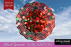 Glitter Christmas Wind Spinner PNG - Faux Seqiun Sublimation Product Image 1
