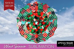 Glitter Christmas Wind Spinner PNG - Faux Seqiun Sublimation Product Image 1