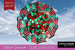 Glitter Christmas Wind Spinner PNG - Faux Seqiun Sublimation Product Image 1