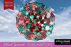 Glitter Christmas Wind Spinner PNG - Faux Seqiun Sublimation Product Image 1