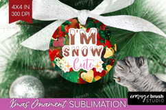 Funny Christmas Quote Ornament PNG - Xmas Glitter PNG Product Image 1