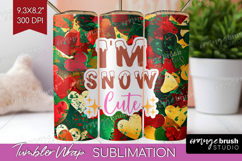 Funny Christmas Quote Tumbler Wrap - Xmas Glitter Tumbler Product Image 1