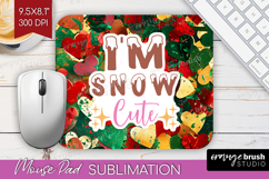 Funny Christmas Quote Mouse Pad Sublimation - Xmas Glitter Product Image 1