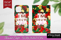 Funny Christmas Quote Phone Case PNG - Xmas Glitter Case PNG Product Image 1