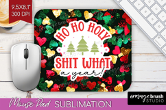 Funny Christmas Quote Mouse Pad Sublimation - Xmas Glitter Product Image 1