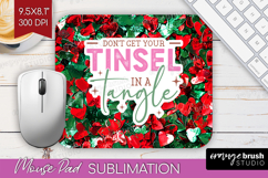 Funny Christmas Quote Mouse Pad Sublimation - Xmas Glitter Product Image 1