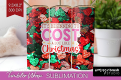 Funny Christmas Quote Tumbler Wrap - Xmas Glitter Tumbler Product Image 1