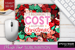 Funny Christmas Quote Mouse Pad Sublimation - Xmas Glitter Product Image 1
