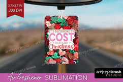 Funny Christmas Quote Air Freshener PNG - Xmas Glitter PNG Product Image 1