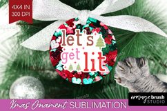 Funny Christmas Quote Ornament PNG - Xmas Glitter PNG Product Image 1