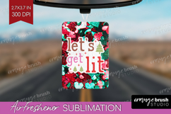 Funny Christmas Quote Air Freshener PNG - Xmas Glitter PNG Product Image 1