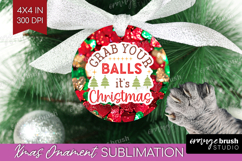 Funny Christmas Quote Ornament PNG - Xmas Glitter PNG Product Image 1