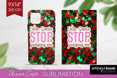 Funny Christmas Quote Phone Case PNG - Xmas Glitter Case PNG Product Image 1