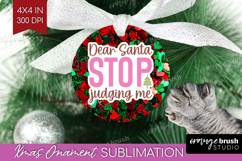 Funny Christmas Quote Ornament PNG - Xmas Glitter PNG Product Image 1