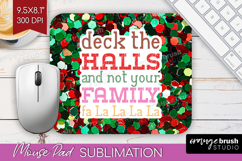 Funny Christmas Quote Mouse Pad Sublimation - Xmas Glitter Product Image 1