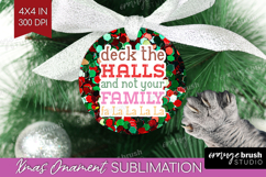 Funny Christmas Quote Ornament PNG - Xmas Glitter PNG Product Image 1