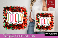 Funny Christmas Quote Tote Bag - Xmas Glitter Tote Bag PNG Product Image 1