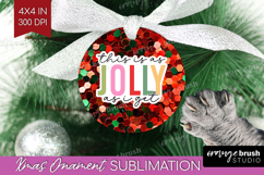 Funny Christmas Quote Ornament PNG - Xmas Glitter PNG Product Image 1