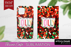 Funny Christmas Quote Phone Case PNG - Xmas Glitter Case PNG Product Image 1