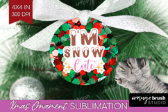 Funny Christmas Quote Ornament PNG - Xmas Glitter PNG Product Image 1