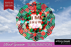 Funny Christmas Quote Wind Spinner Sublimation PNG - Xmas Product Image 1