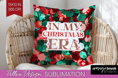 Funny Christmas Quote Pillow Sublimation - Xmas Glitter PNG Product Image 1