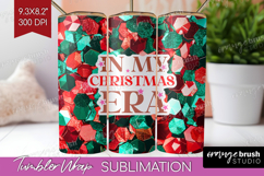 Funny Christmas Quote Tumbler Wrap - Xmas Glitter Tumbler Product Image 1