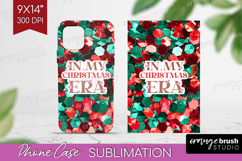 Funny Christmas Quote Phone Case PNG - Xmas Glitter Case PNG Product Image 1