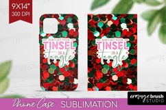 Funny Christmas Quote Phone Case PNG - Xmas Glitter Case PNG Product Image 1