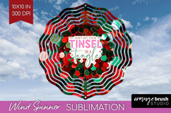 Funny Christmas Quote Wind Spinner Sublimation PNG - Xmas Product Image 1