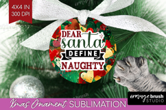 Funny Christmas Quote Ornament PNG - Xmas Glitter PNG Product Image 1