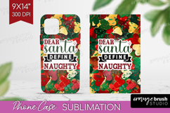 Funny Christmas Quote Phone Case PNG - Xmas Glitter Case PNG Product Image 1