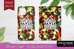 Funny Christmas Quote Phone Case PNG - Xmas Glitter Case PNG Product Image 1