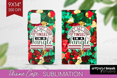 Funny Christmas Quote Phone Case PNG - Xmas Glitter Case PNG Product Image 1