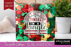 Funny Christmas Quote Tumbler Wrap - Xmas Glitter Tumbler Product Image 1