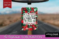 Funny Christmas Quote Air Freshener PNG - Xmas Glitter PNG Product Image 1